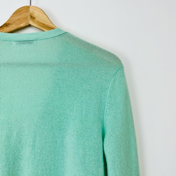 Equipment Turquoise Blue 100% Cashmere Knit Relaxed Fit Cardigan UK XS - Picture 10 of 11